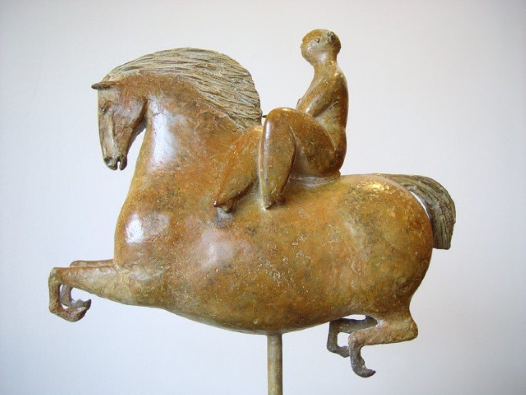 "Lady Godiva", brons, oplage 8, h30x26x9cm